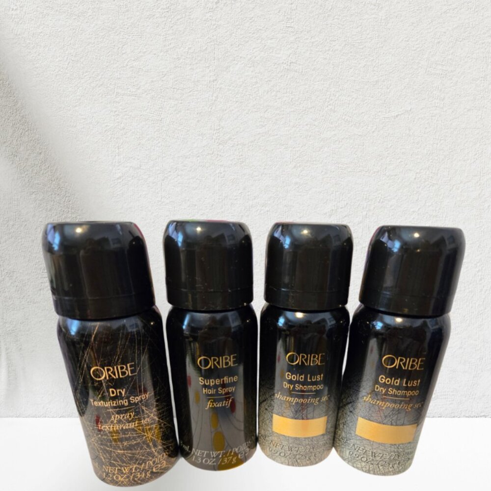 Oribe Travel Bundle - Gold Lust Dry Shampoo, Superfine Hair Spray
